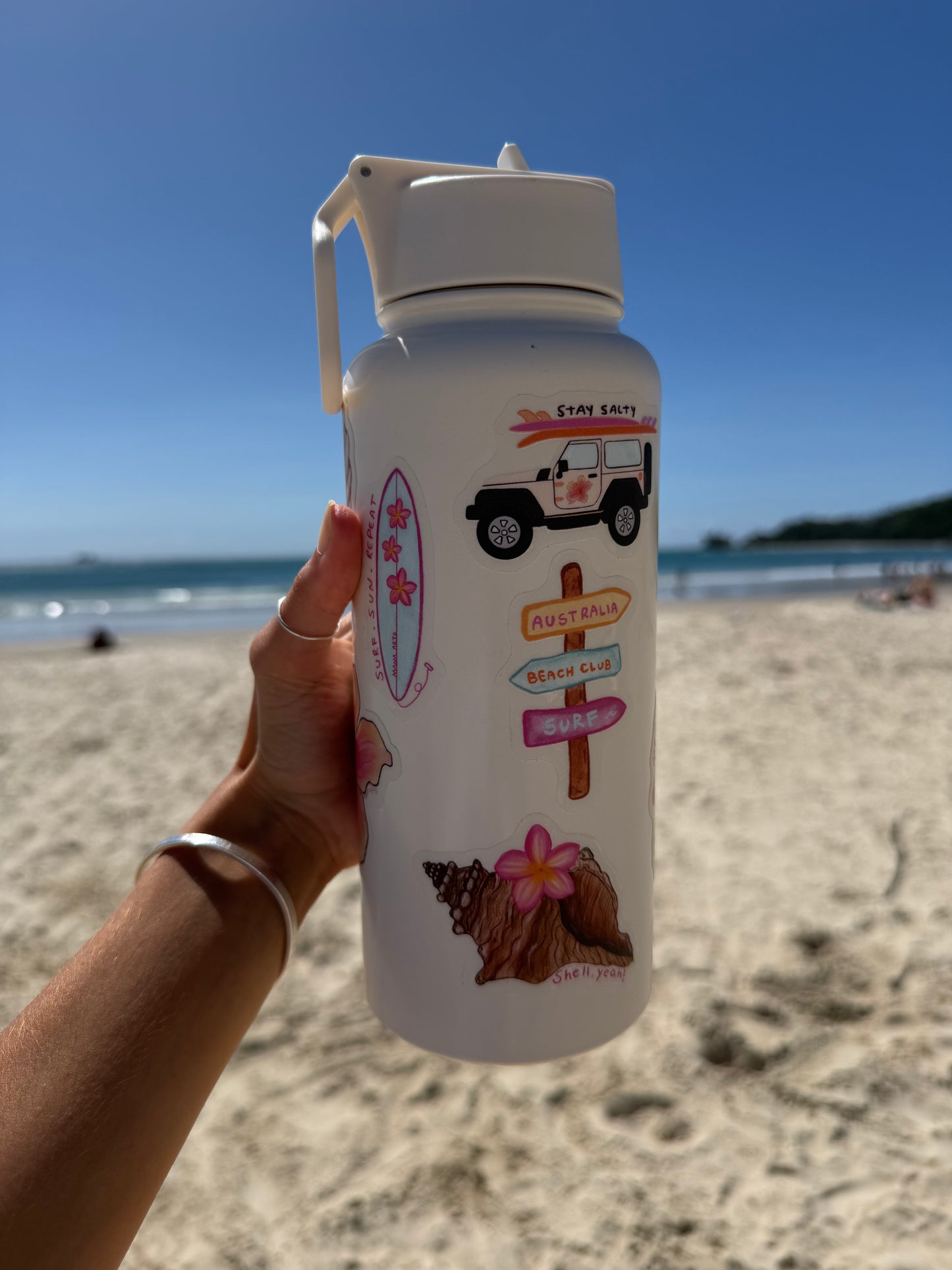 Shell yeah waterproof vinyl sticker