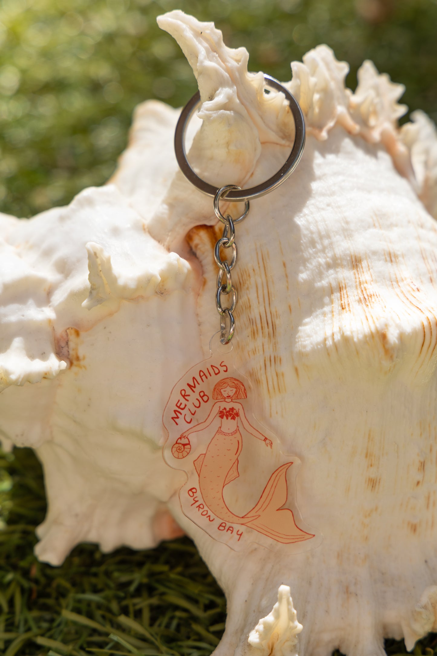 Mermaids club Byron Bay acrylic keyring