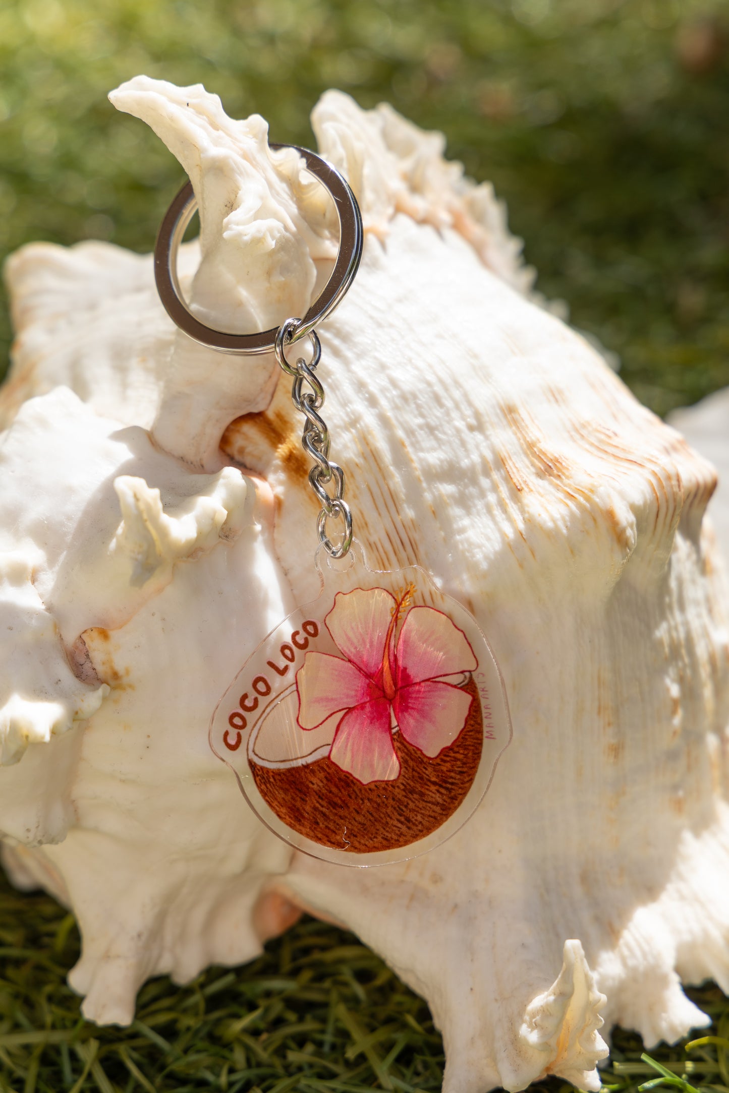 Coco Loco acrylic keyring