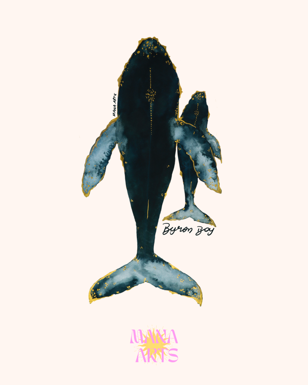 Byron Bay whales sticker