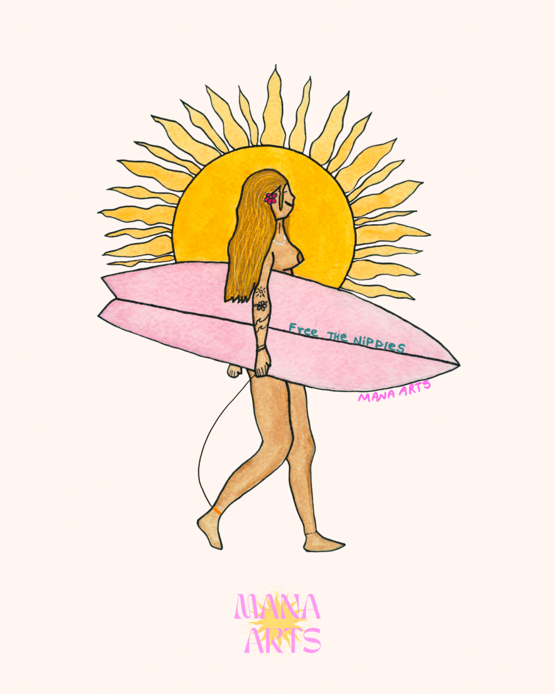 Free the nips sticker