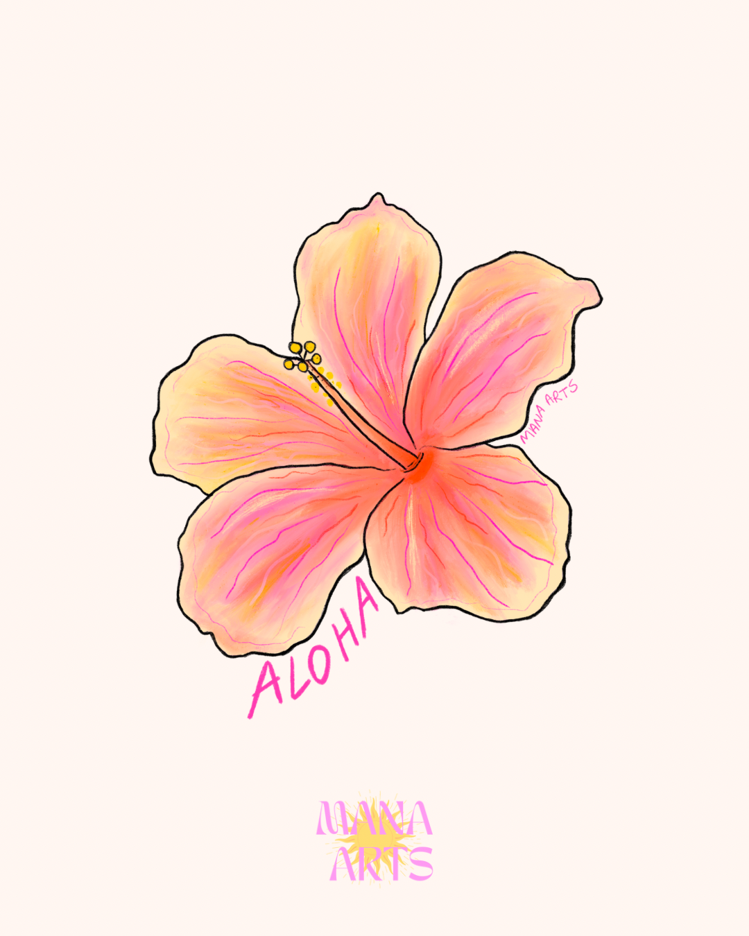 Aloha sticker