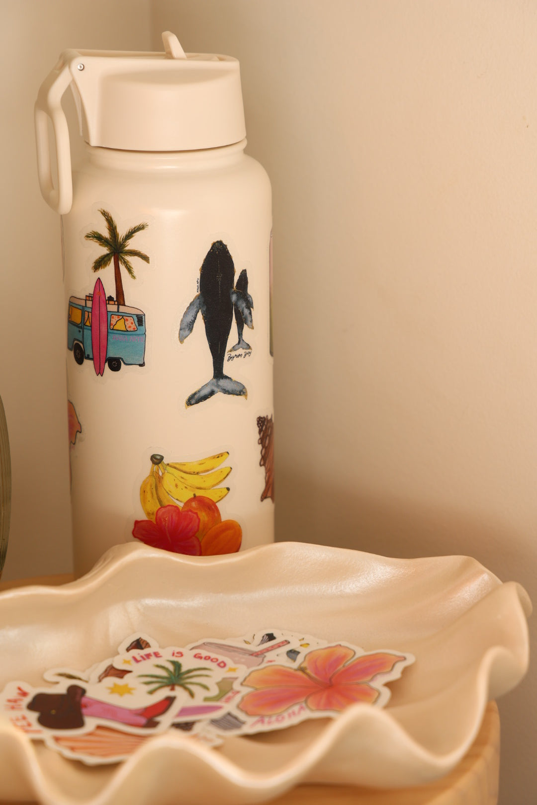 Byron Bay whales sticker