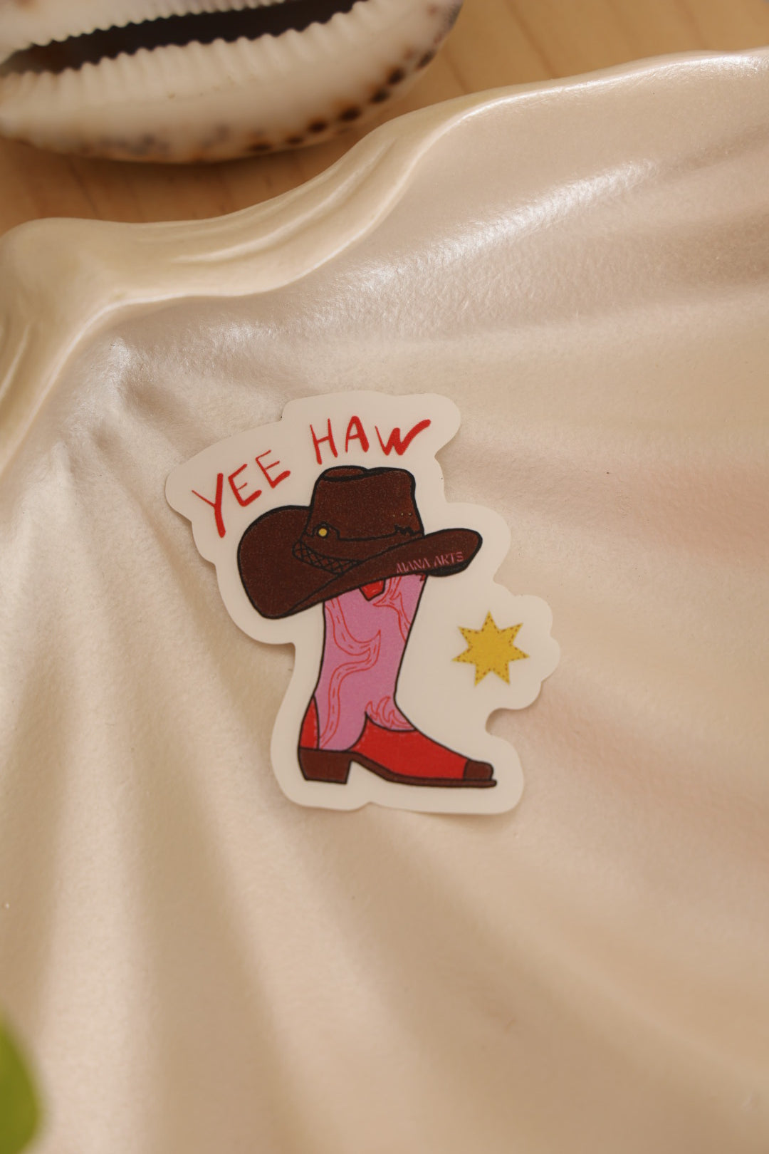 Yee haw sticker