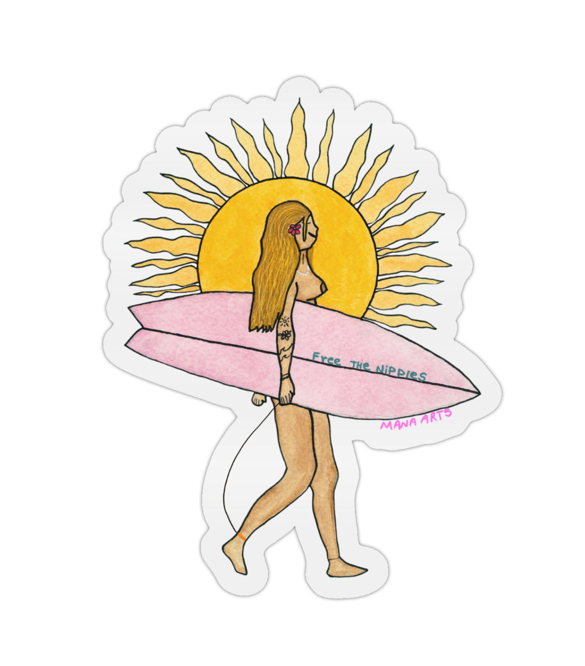 Free the nips sticker