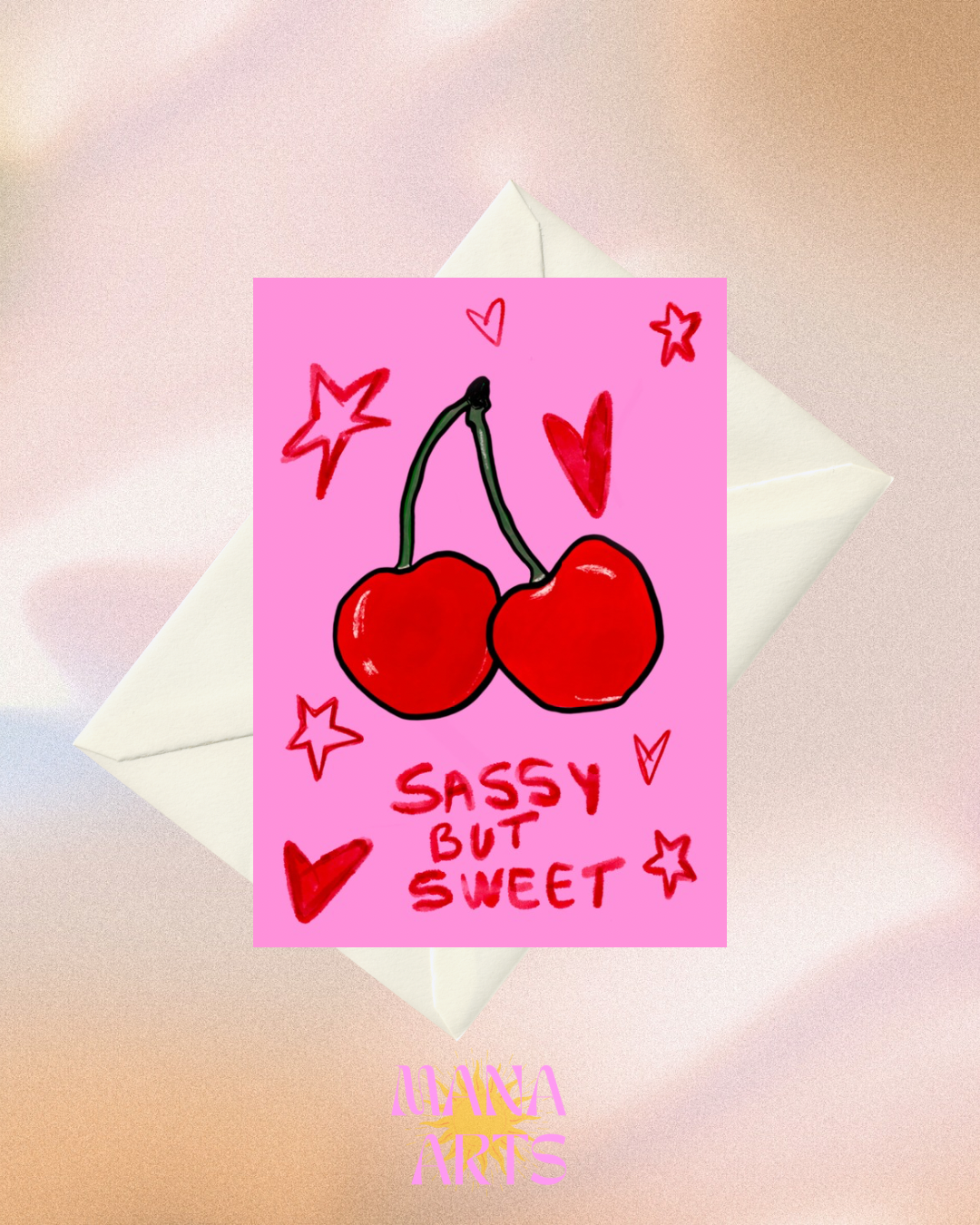 Sassy but sweet | Greeting card