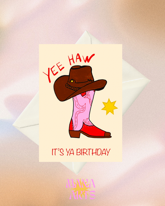 Yee haw it's ya birthday | Greeting card